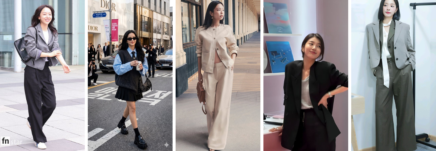 12 Inspirasi Outfit Smart Casual Wanita ala Selebriti Korea 2026